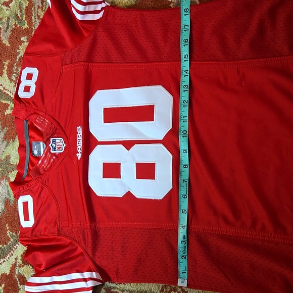 Nike 49ers Jerry Rice 80 Womens Red Jersey - Picture 8 of 8